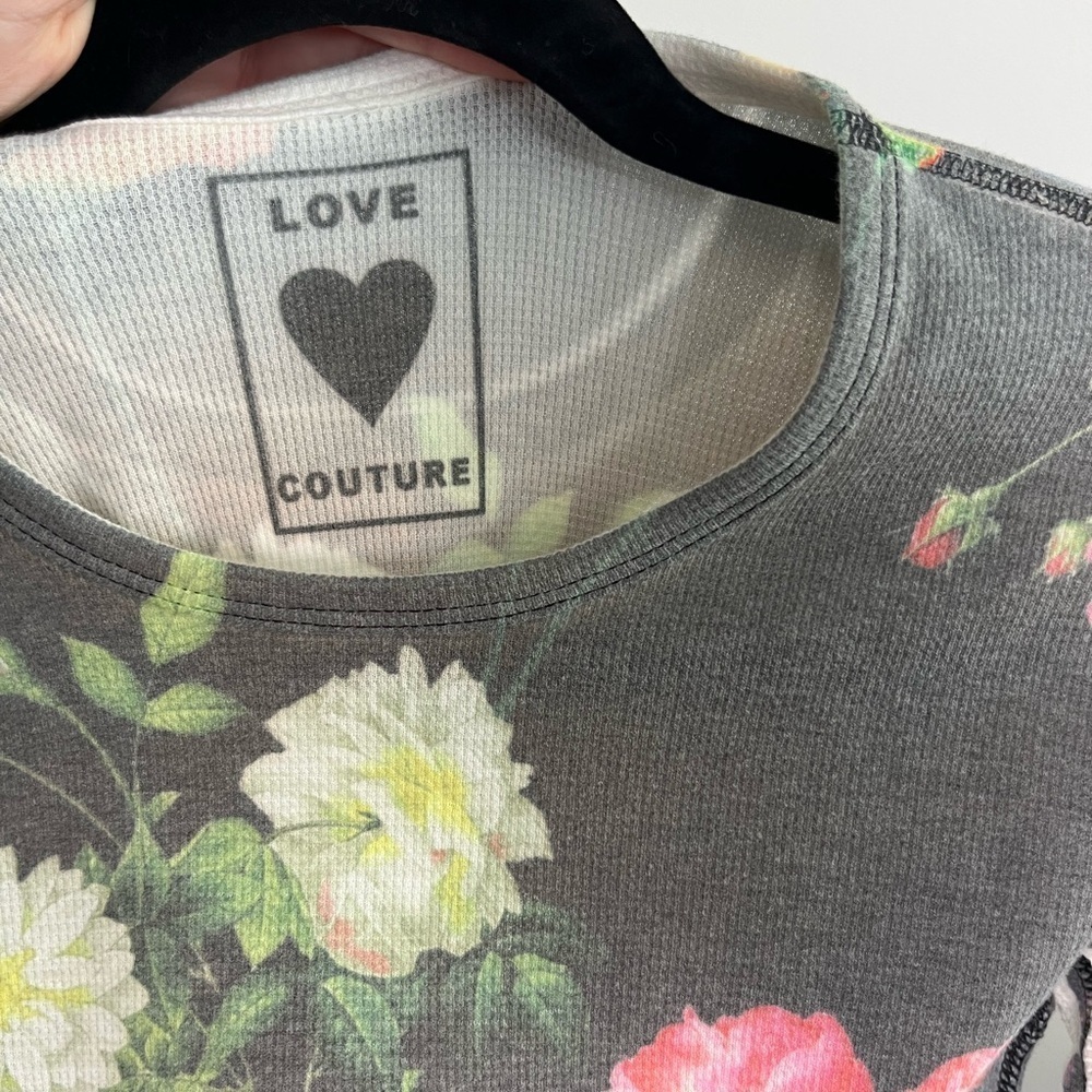 Love Couture Floral Long Sleeve Shirt - Picture 3 of 5
